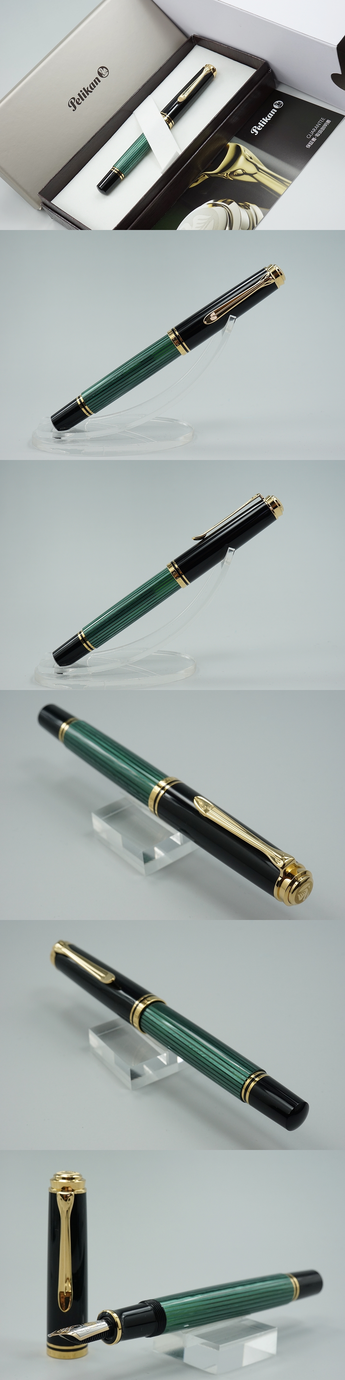 NEW ペリカン M600 グリーンストライプ（緑縞）万年筆 – 古美術と 